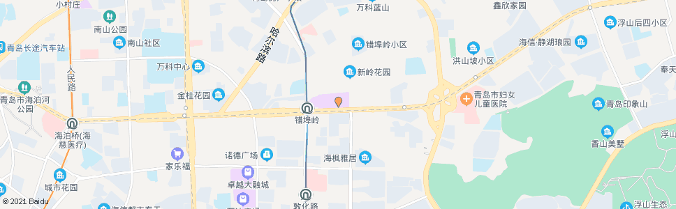 青岛辽阳路(美特好)_公交站地图_青岛公交_妙搜公交查询2025