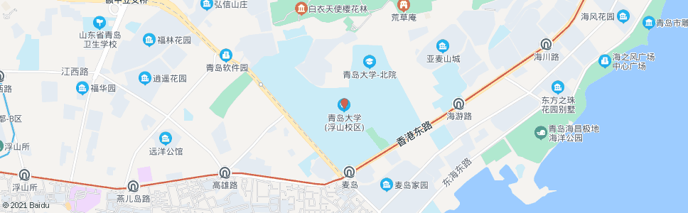 青岛大学路_公交站地图_青岛公交_妙搜公交查询2024
