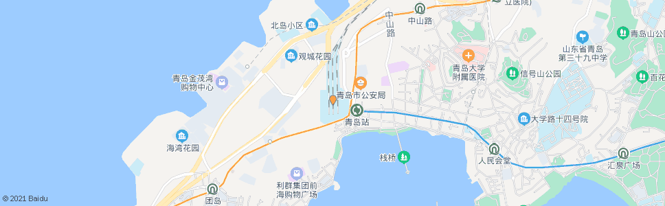 青岛泰安路_公交站地图_青岛公交_妙搜公交查询2024