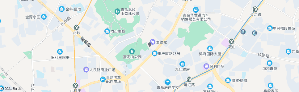 青岛清江路重庆南路_公交站地图_青岛公交_妙搜公交查询2024