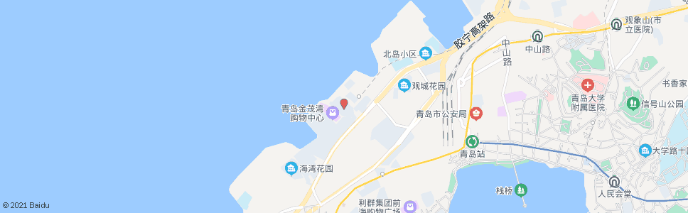 青岛青岛码头_公交站地图_青岛公交_妙搜公交查询2024