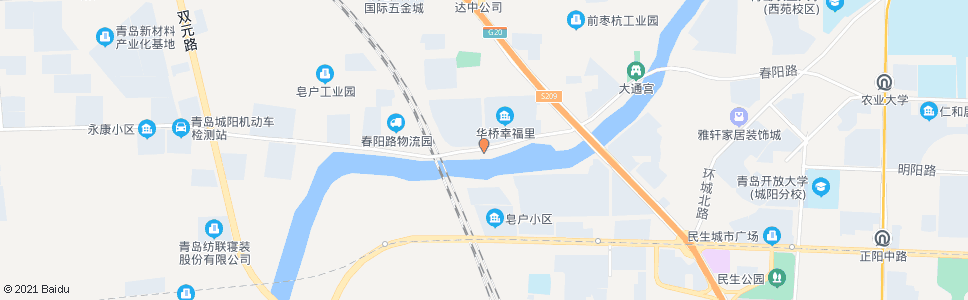 青岛开拓路春阳路_公交站地图_青岛公交_妙搜公交查询2024