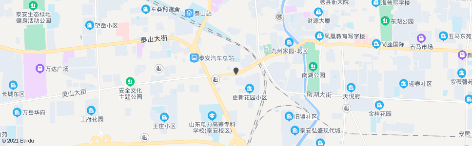 泰安风光假日酒店(蒿里山)_公交站地图_泰安公交_妙搜公交查询2024