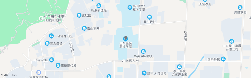 泰安山东服装学院_公交站地图_泰安公交_妙搜公交查询2024