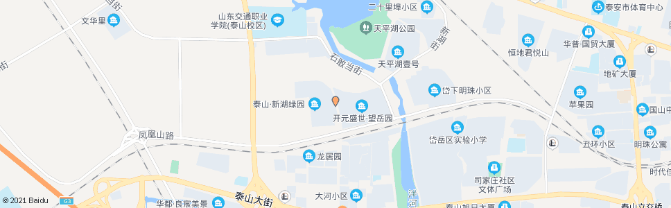 泰安泰山新湖绿园(印象泰山东门)_公交站地图_泰安公交_妙搜公交查询2025