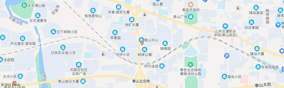 泰安泰山帝苑酒店_公交站地图_泰安公交_妙搜公交查询2025