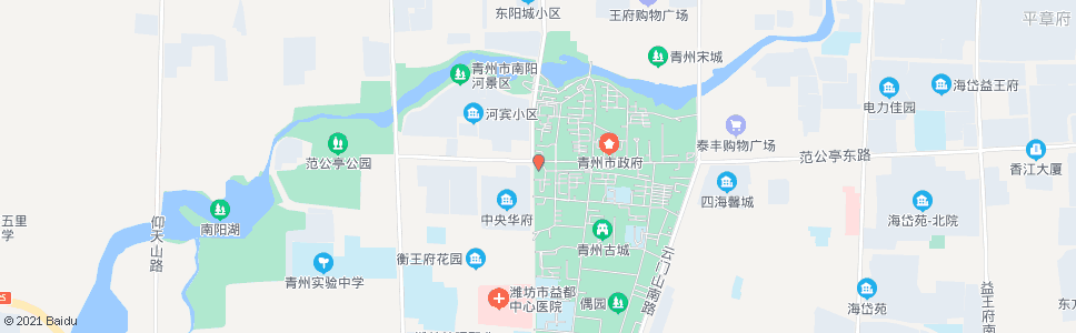 潍坊云门剧院_公交站地图_潍坊公交_妙搜公交查询2024