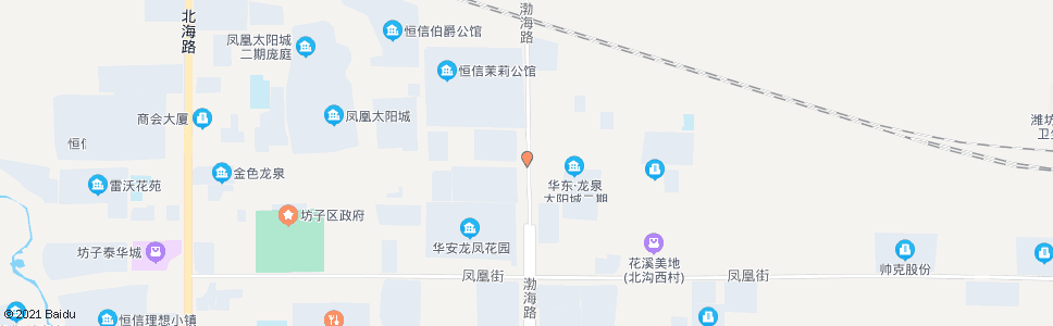 潍坊凤山路龙泉街路口_公交站地图_潍坊公交_妙搜公交查询2024