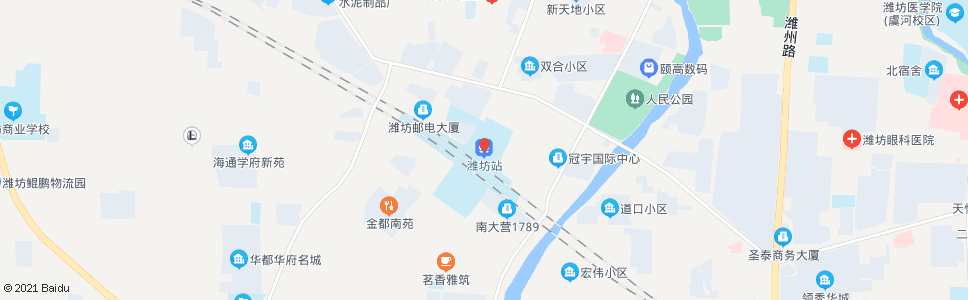 潍坊店子_公交站地图_潍坊公交_妙搜公交查询2024