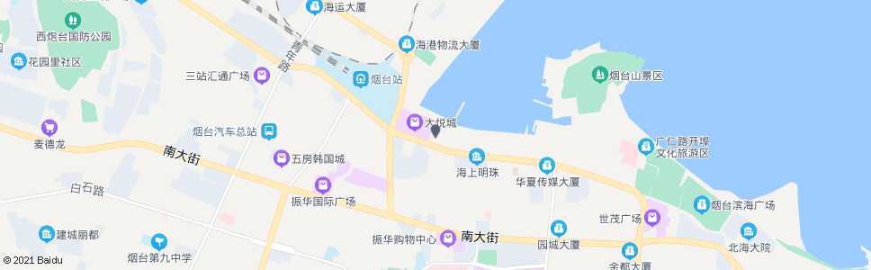 烟台烟台港西门_公交站地图_烟台公交_妙搜公交查询2024