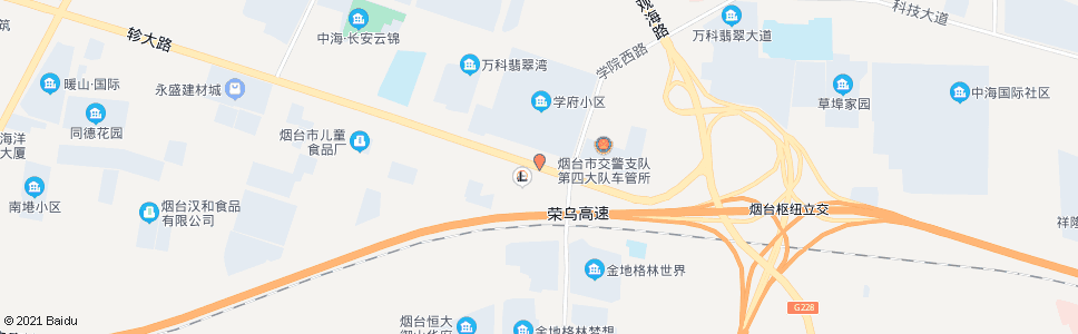 烟台莱龙庄_公交站地图_烟台公交_妙搜公交查询2024