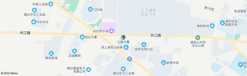 烟台开发区公路大厦(东风日产远方泰龙)_公交站地图_烟台公交_妙搜公交查询2025