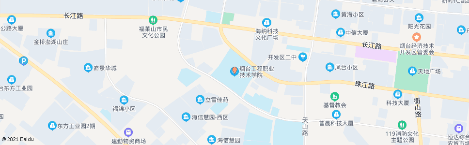 烟台烟台工程职业技术学院生活区_公交站地图_烟台公交_妙搜公交查询2024