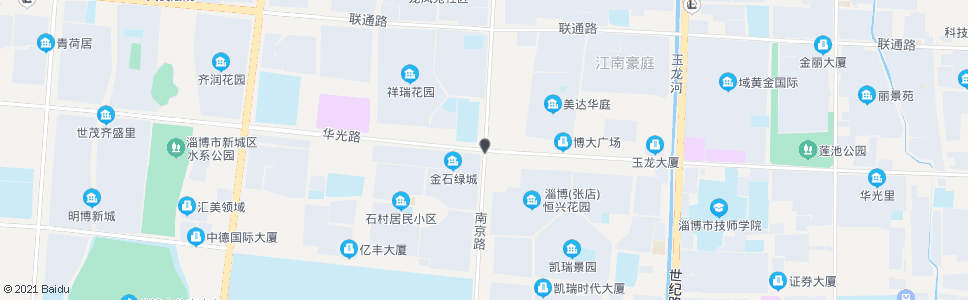 淄博华光路南京路路口_公交站地图_淄博公交_妙搜公交查询2025