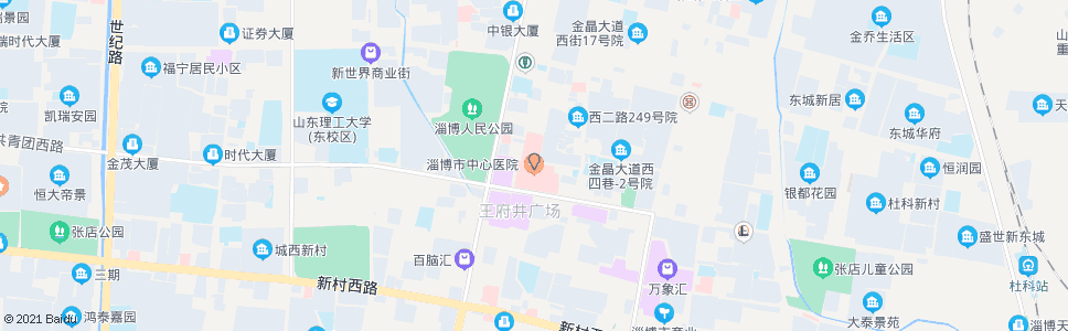 淄博市中心医院_公交站地图_淄博公交_妙搜公交查询2024