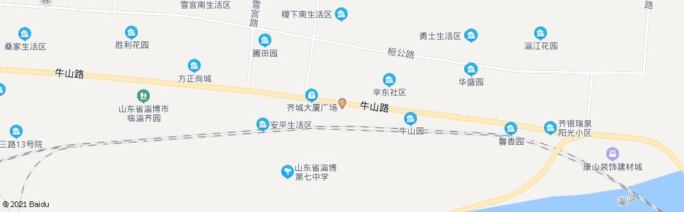 淄博顺达饭店_公交站地图_淄博公交_妙搜公交查询2024