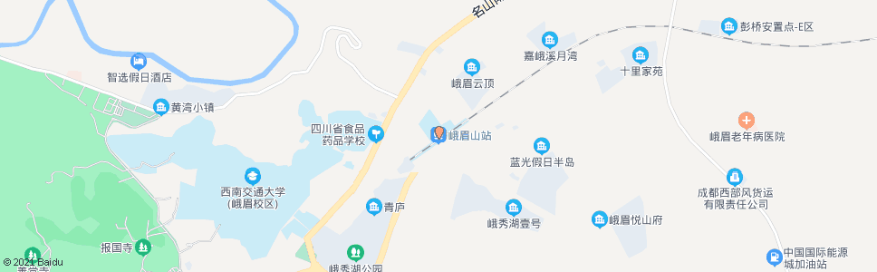 淄博峨眉新村_公交站地图_淄博公交_妙搜公交查询2025