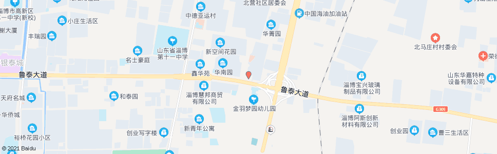 淄博四宝山街道办事处_公交站地图_淄博公交_妙搜公交查询2025