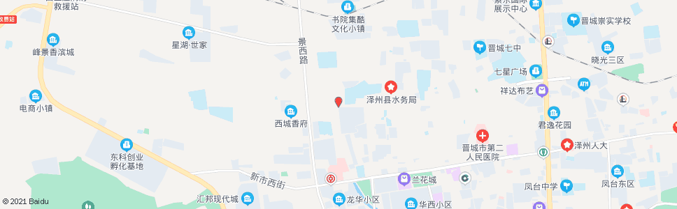 晋城晋城二中_公交站地图_晋城公交_妙搜公交查询2024