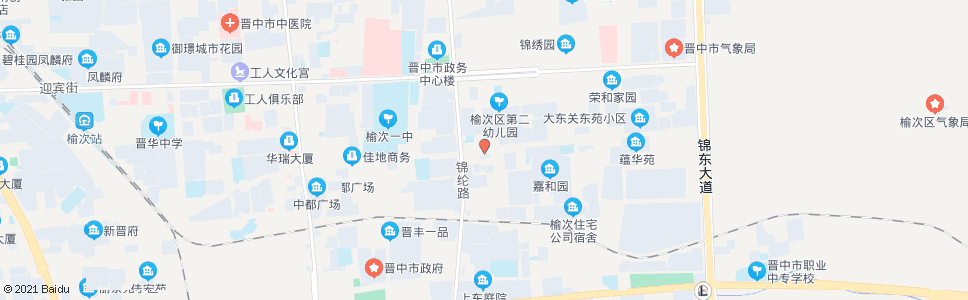 晋中粮建宿舍_公交站地图_晋中公交_妙搜公交查询2024