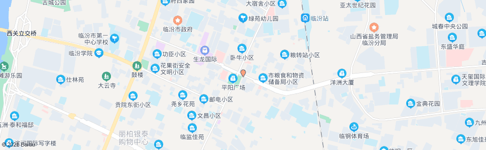 临汾花果城饭店_公交站地图_临汾公交_妙搜公交查询2024