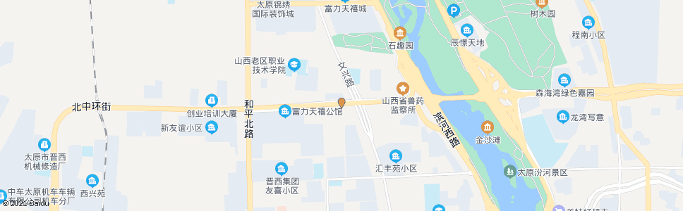 太原千峰北路文兴路口_公交站地图_太原公交_妙搜公交查询2025