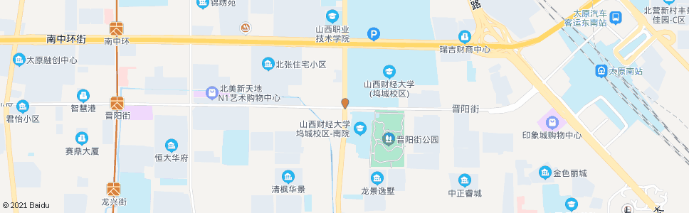 太原坞城南路晋阳街口_公交站地图_太原公交_妙搜公交查询2025