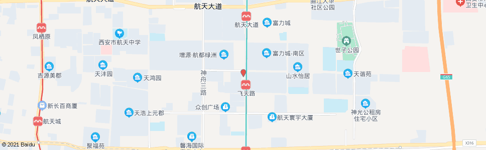 西安航拓路神舟四路口_公交站地图_西安公交_妙搜公交查询2025