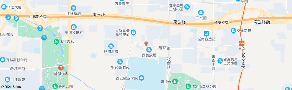 西安西姜村_公交站地图_西安公交_妙搜公交查询2025