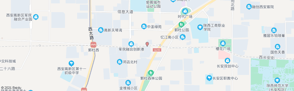 西安郭杜中学_公交站地图_西安公交_妙搜公交查询2025