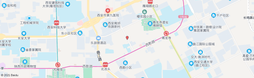 西安经九路西部家具城_公交站地图_西安公交_妙搜公交查询2024