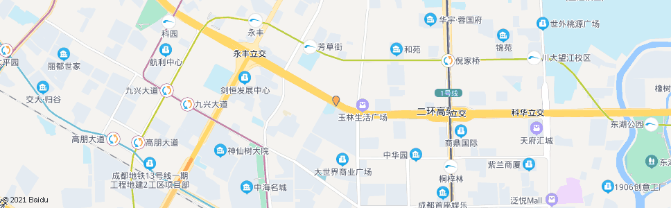 成都杨柳店北路口_公交站地图_成都公交_妙搜公交查询2024