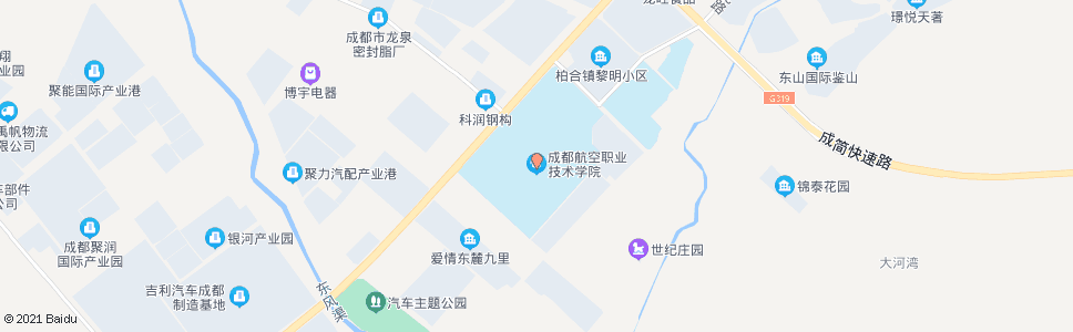 成都航空职业技术学院_公交站地图_成都公交_妙搜公交查询2024