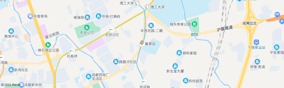 成都崔家店路_公交站地图_成都公交_妙搜公交查询2024