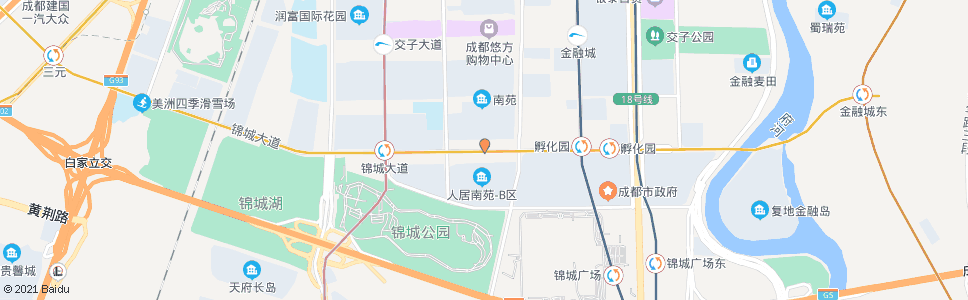 成都锦城大道益州大道口_公交站地图_成都公交_妙搜公交查询2024