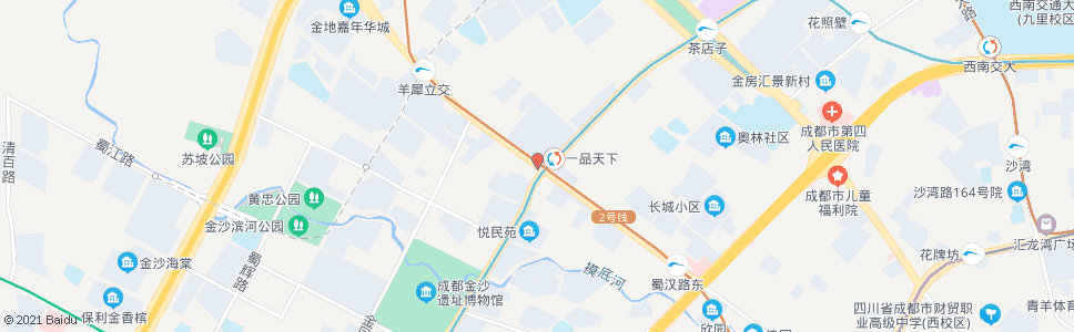 成都蜀汉路同和路口_公交站地图_成都公交_妙搜公交查询2024