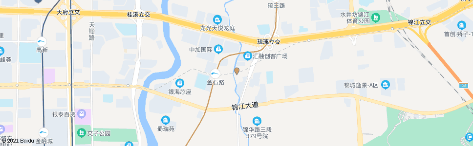 成都桦彩路_公交站地图_成都公交_妙搜公交查询2024