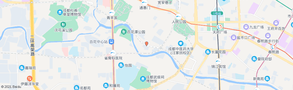 成都百花新村_公交站地图_成都公交_妙搜公交查询2024