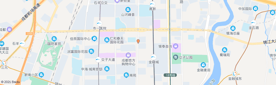 成都锦晖西一街东_公交站地图_成都公交_妙搜公交查询2024