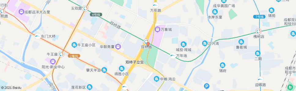 成都双桥路站_公交站地图_成都公交_妙搜公交查询2024