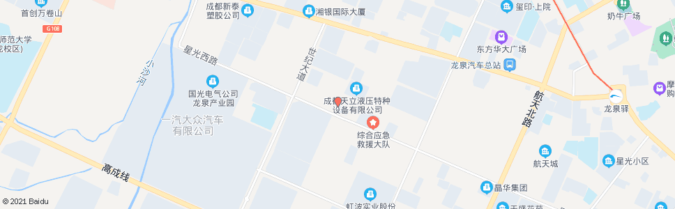 成都星光路北京路口_公交站地图_成都公交_妙搜公交查询2025