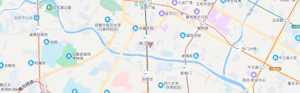 成都岷山饭店_公交站地图_成都公交_妙搜公交查询2024