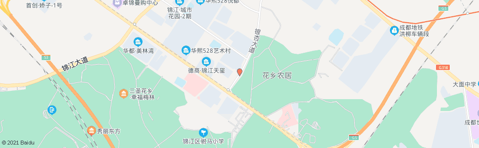 成都银杏大道栀子街口_公交站地图_成都公交_妙搜公交查询2024