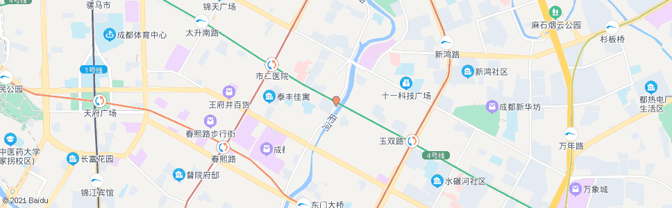 成都东安南路_公交站地图_成都公交_妙搜公交查询2025