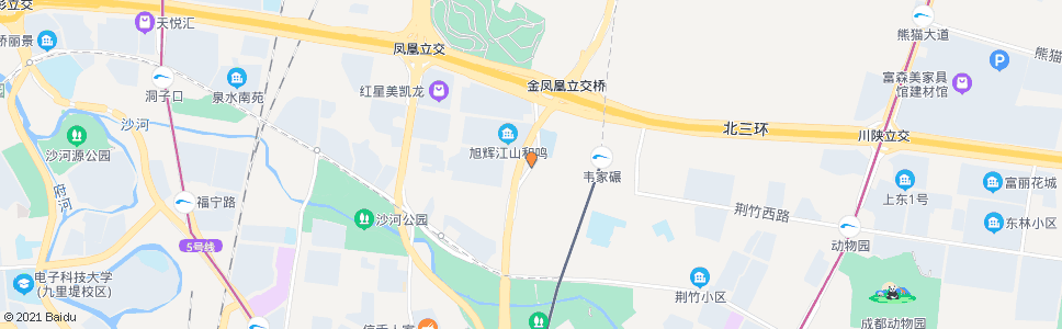 成都韦家碾四路_公交站地图_成都公交_妙搜公交查询2025