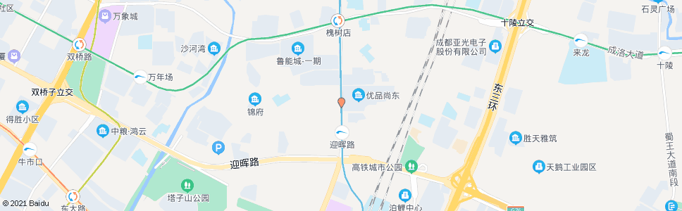 成都建材路南_公交站地图_成都公交_妙搜公交查询2024