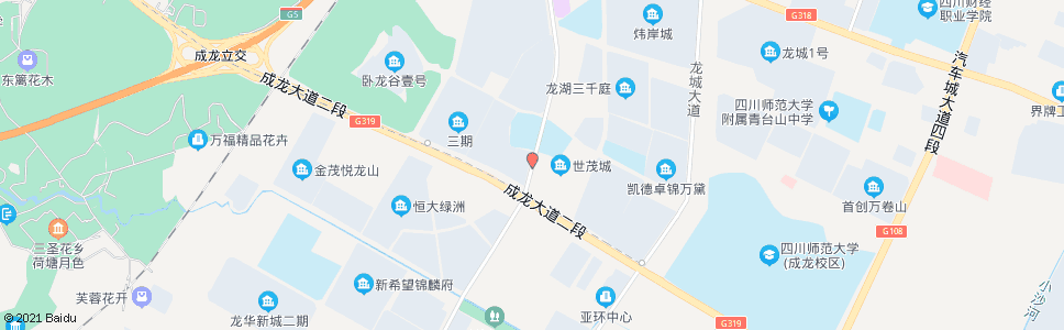 成都天鹅西湖南路成龙路口_公交站地图_成都公交_妙搜公交查询2024