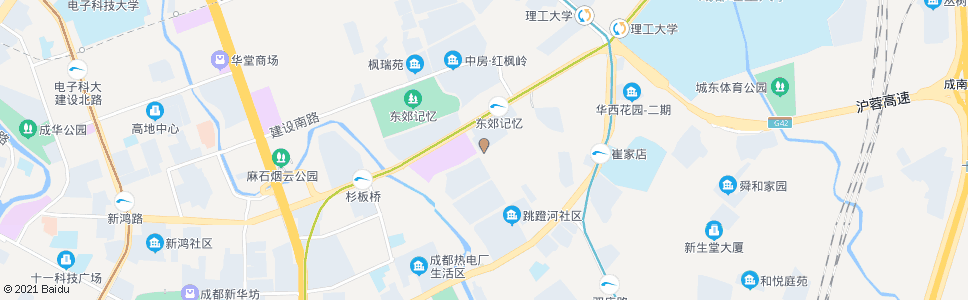 成都崔家店北二路_公交站地图_成都公交_妙搜公交查询2024