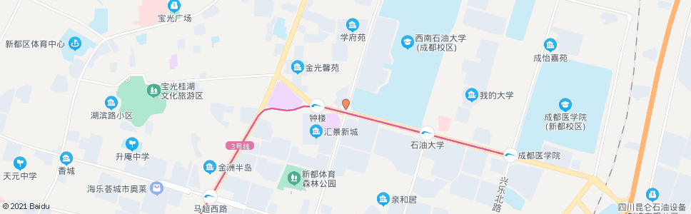 成都金光路_公交站地图_成都公交_妙搜公交查询2024