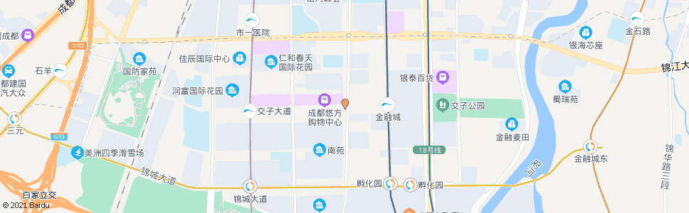 成都交子大道益州大道口_公交站地图_成都公交_妙搜公交查询2025